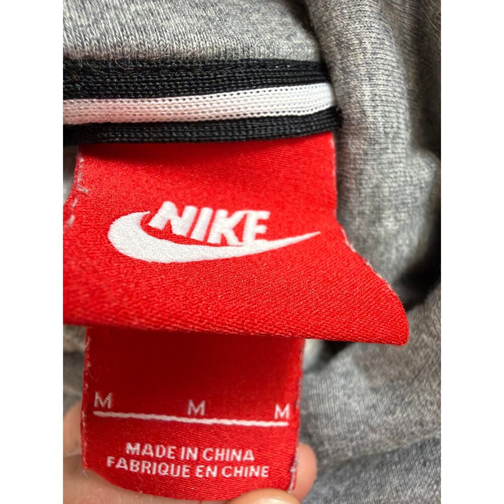 Nike Gray High-Neck Hooded Pullover Top Size M - Picture 8 of 10